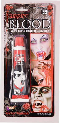 VAMPIRE BLOOD FAKE THEATRICAL BLOOD DARK WORLD HALLOWEEN COSTUME ACCESSORY