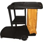 NEW Cleanlink 3 Tier Janitor Cart With Lid Cleaning