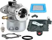 LEIMO 799868 Carburetor Carb for Briggs & Stratton 694202 693909 692648 499617 498170 497586 498254 497314 497347 497410 799872 790821 498255 14111 with 795259 Air Cleaner Primer Base