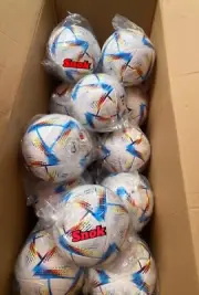"Pack of 6"NEW WORLD CUP 2022 AL-RIHLA Soccer Balls Size 5"
