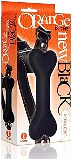 The 9's Orange Is The New Black, Bone Gag - Black/Orange Mouth Restraint