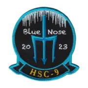 HSC-9 TRIDENTS 2023 BLUE NOSE CHEST PATCH