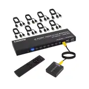 4K@60Hz HDMI KVM Switch 8 Port, HDMI KVM Switch for 8 PC Sharing 1 4K Monitor...