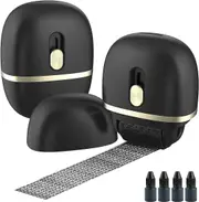 Lomil Identity Protection Roller Stamps 2 Pack - Confidential Roller Stamp with 4 Refills - Wide Identity Theft Protection Stamp for ID Blockout, Privacy & Security(Black)