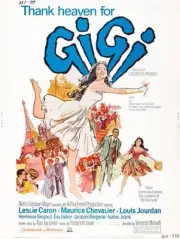 Gigi poster Leslie Caron Jacques Bergerac Eva Gabor Hermione G- Old Photo