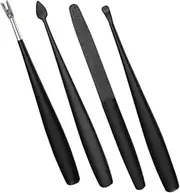 Ipetboom 1Set Stainless Steel Manicure Tools Kit with Dead Skin Fork Nail Dead Skin Trimmers Cuticle Trimmer for Nail Care at Home Salon