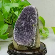 970g Natural Amethyst Geode Mineral Specimen Crystal Quartz Energy Decoration
