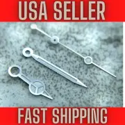 Silver "SKINNY MERC" Hands for Seiko NH35,NH36,7s26,7s36 SKX007 MOD. Green Lume