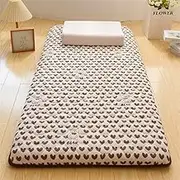 Futon Mattress Japanese,Portable Double Single Tatami Mat Sleeping Bed Pad,Thick Roll Up Floor Mattress for Guests, Dormitories, Camping, Sofas UE-MAOLU(B,100 * 200cm)