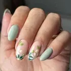 Almond False Nails French Short Ellipse Fake Nails Wearable Nail Tips