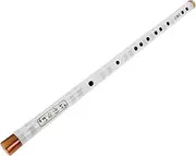 Abaodam Professional Bamboo Flute for Beginners Ergonomic White Woodwind Instrument Easy to Learn and Comfortable to Play for Students and Adults