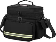 First Aid Bag Emergency Supplies Pouch, Medical Storage Bag Emergency Kits Organizer for Camping, Double Layer