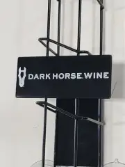 Dark Horse Wine Auction Cooler Metal Display Rack 8 Can Left Sided Cup Holder