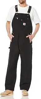 HOUSTON(ヒューストン) Carhartt DUCK BIB OVERALL Men's Overalls, Black, 36