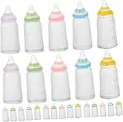 GLEAVI 50Pcs Miniature Bottle Ornaments Cute Fake Bottles for Showers Tiny Jars for Dollhouses Adorable Design Safe for Party Decorations