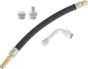 X AUTOHAUX 1 Set 90 Degree Copper Tire Valve Extension with Flexible Plastic 210mm Tyre Valve Stem Extender for Car Motorcycle RV Truck Bike