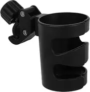 Generic Drinks Cup Holder for Stroller Bike Walker Easy Install Handlebar Holder for Trolley Wheelchair Scooter Durable Material Convenient Practical Design