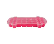 Silicone Ice Tray Mould with Lid 26 Grids Storage Box DIY Baby Food Pudding Mold-Rose Red