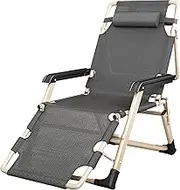 Zero Gravity Lounge Chair, Zero Gravity Chair Chair Reclining Chair Foldable Lounge Chair Heavy People Outdoor Beach Lawn Camping Portable Chair Garden Lounge Chair (Color : Black) Lounge Chair (Colo