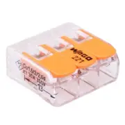 5 x 221-613 WAGO 3-Way Compact Lever Connector 6mm² 41A