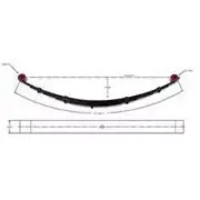 Pro Comp Suspension 51223 Leaf Spring Fits 55-75 CJ5 CJ6 DJ5 Universal Willys (for: Jeep)