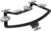 UPKOCH Drum Tambourine with Bells Durable Drum Mounting Accessory for Percussion Instruments Easy to Use Hand Bell for Musicians Sleek Design