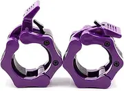 IADUMO Barbell Collars - Locking 2" Olympic Size Weight Bar Clamps - Quick Release Clips - Bar Collar Great for Weight Lifting and Olympic Lifts