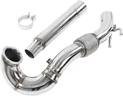 XTevu Turbo Downpipe Kit, Stainless Steel Exhaust Pipe Compatible with Seat Cupra 280 290 300, 3 Inch Performance Exhaust Replacement, Car Modification Pipe