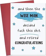 Ithmahco Funny Retirement Card for Men/Women, Farewell Gifts for Coworkers, Coworker Leaving Card, Happy Retirement Gifts for Retired Friends Boss Teacher Nurse Dad Mom