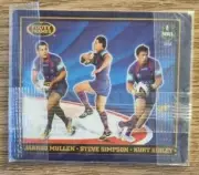 NRL The Footy Frames Tazo ~ Mullen Simpson Gidley ~ Newcastle Knights ~ B 32/64