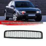 Front Bumper Center Mesh Grille Gloss Black Honeycomb For 2001-05 Audi A4 B6 S4 (for: Audi)