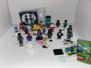 Lego Minifigures, Mixed Lot Of 23 Mini Figures and Accessories, Never Play With