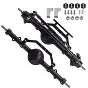 Front Rear Complete Axle CNC Machined for 1/10 RC Crawler RC4WD D90 Upgrade Part