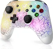EasySMX Wireless Switch Pro Controller - Compatible with Nitendo Switch/OLED/Lite, Switch Controllers with 9 Colors LED Lights, Wake Up, Turbo, Vibration, Motion Control