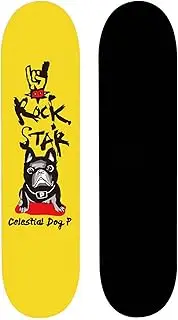 Sports Skateboards, (Small P Pattern) Double Tilt 31-inch 7-Layer Hard Rock Maple Professional Street Brushing Four-Wheel Skateboard Suitable for Young Adults