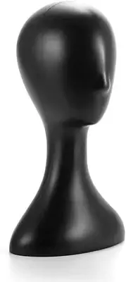 Plastic Female Mannequin Wig Hair Hat Scarf Manikin Head Model Display Stand (Bl