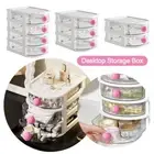 Drawer Type Storage Cabinet Stackable Storage Shelf Desktop Storage Box