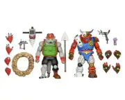 Dirtbag and Groundchuck 2-pack 7" Scale Action Figures TMNT Cartoon NECA Boxed