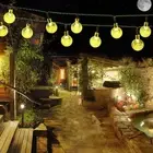 EasyDecor Solar String Lights 30 LED Ball 21ft Warm Cool White Multi 8Mode Water