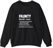 [X.Style] Faunty Aunt Auntie Definition ds009 Sweater Black XL