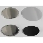Oval 65x45mm Rubber Magnetic Button 100 Sets/Pack For New Pro Badge Button Maker