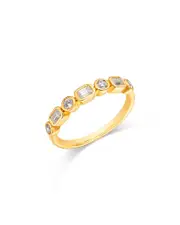 Bloomingdale's Fine Collection Bezeled Diamond Band in 14K Yellow Gold, 0.5 ct. t. w.