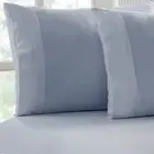 Flannelette Fitted & Pillowcase Set Sky - No Flat Sheet