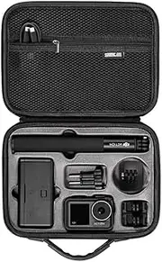 Coyktonty Waterproof Carrying Case for Osmo Action 5 Pro/DJI Action 4/OSMO Action 3 Camera,Action 4 3 Accessories Travel Portable Bag