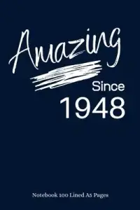 在飛比找博客來優惠-Amazing Since 1948: Navy Noteb