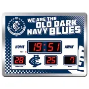 NEW Carlton Blues LED Scoreboard Clock