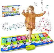 AKILION Piano Mat Baby Toys for 1 2 Year Old Girl Gift, Kids Musical Instruments Toddler Toy 1-2 Years, Dance Mat Kids Toys 2 3 Years Old, Learning & Education Birthday Gifts for Boy Baby 12 18 Months