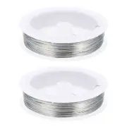 2 Rolls Jewelry Beading Wire DIY Thin Fake Flower Handicraft