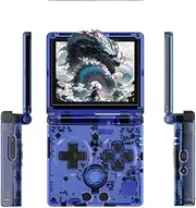 RG35XXSP Handheld Game Console, 3.5" IPS Fold Screen Linux System 3300mAh Battery Retro Video Game Console with 64+128G TF Card & 10155 Games, Support WiFi Bluetooth and HDMI TV Output