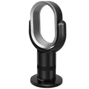 Medium size portable bladeless fan, small table fan, 10 speeds settings, 10-h...